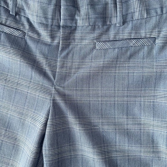 CALVIN KLEIN LIGHT BLUE PLAID MODERN DRESS PANT TROUSERS SIZE  4 - Picture 6 of 11